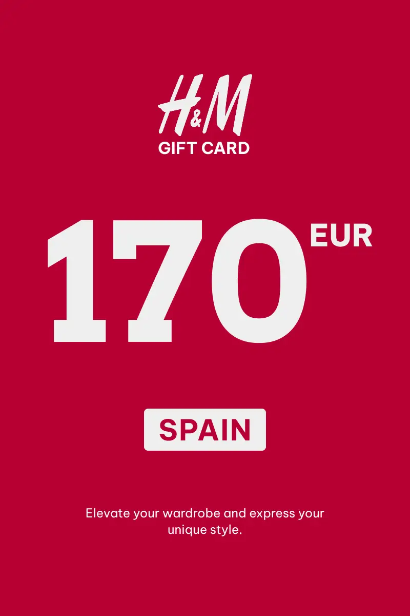 HandM 170 EUR Gift Card (Spain) - Digital Key