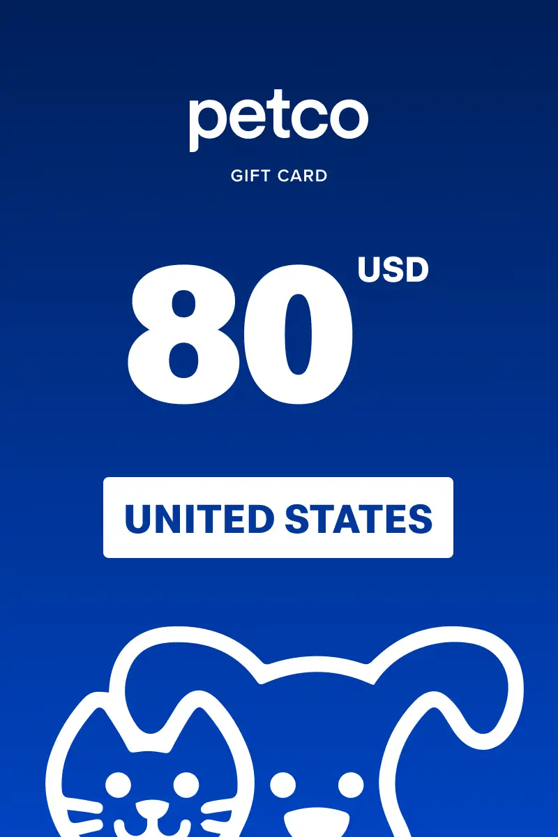 Petco 80 USD Gift Card (United States) - Digital Key
