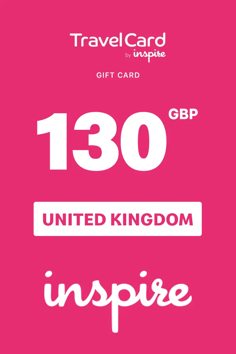 TravelCard by Inspire 130 GBP Gift Card (United Kingdom) - Digital Key