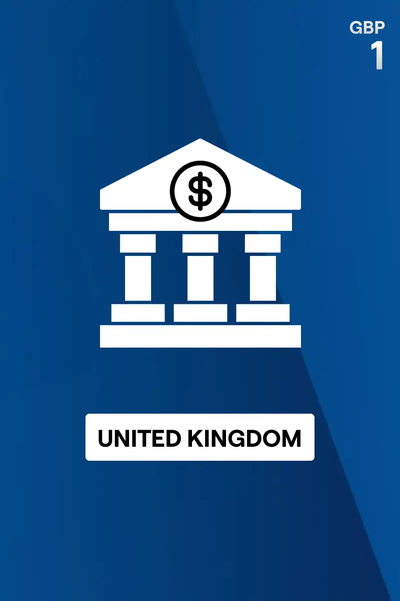 Rewarble Bank Transfer 1 GBP Gift Card (United Kingdom) - Rewarble - Digital Key