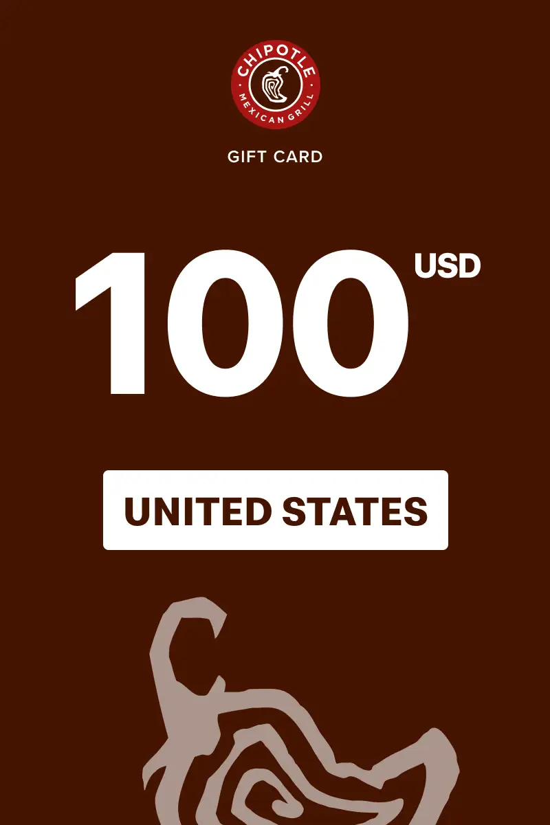 Chipotle 100 USD Gift Card (United States) - Digital Key