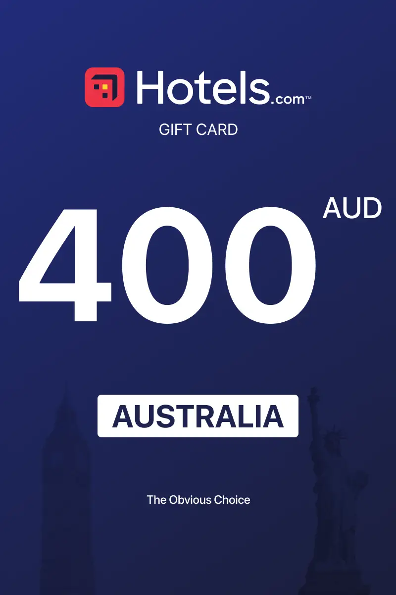 Hotels.com 400 AUD Gift Card (Australia) - Digital Key