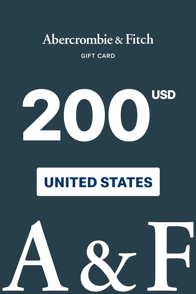 Abercrombie and Fitch 200 USD Gift Card (United States) - Digital Key