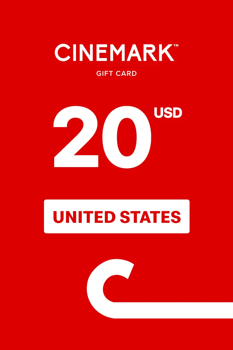 Cinemark 20 USD Gift Card (United States) - Digital Key