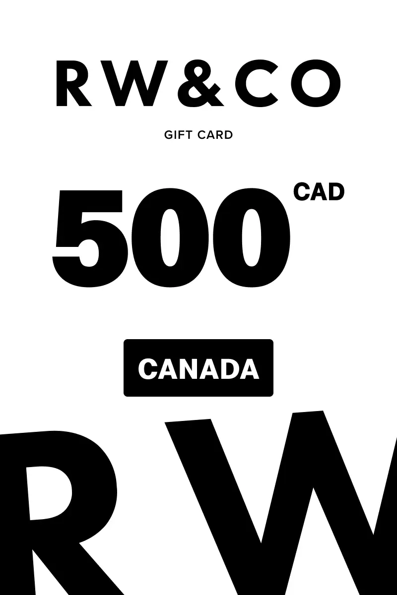 RW and Co 500 CAD Gift Card (Canada) - Digital Key