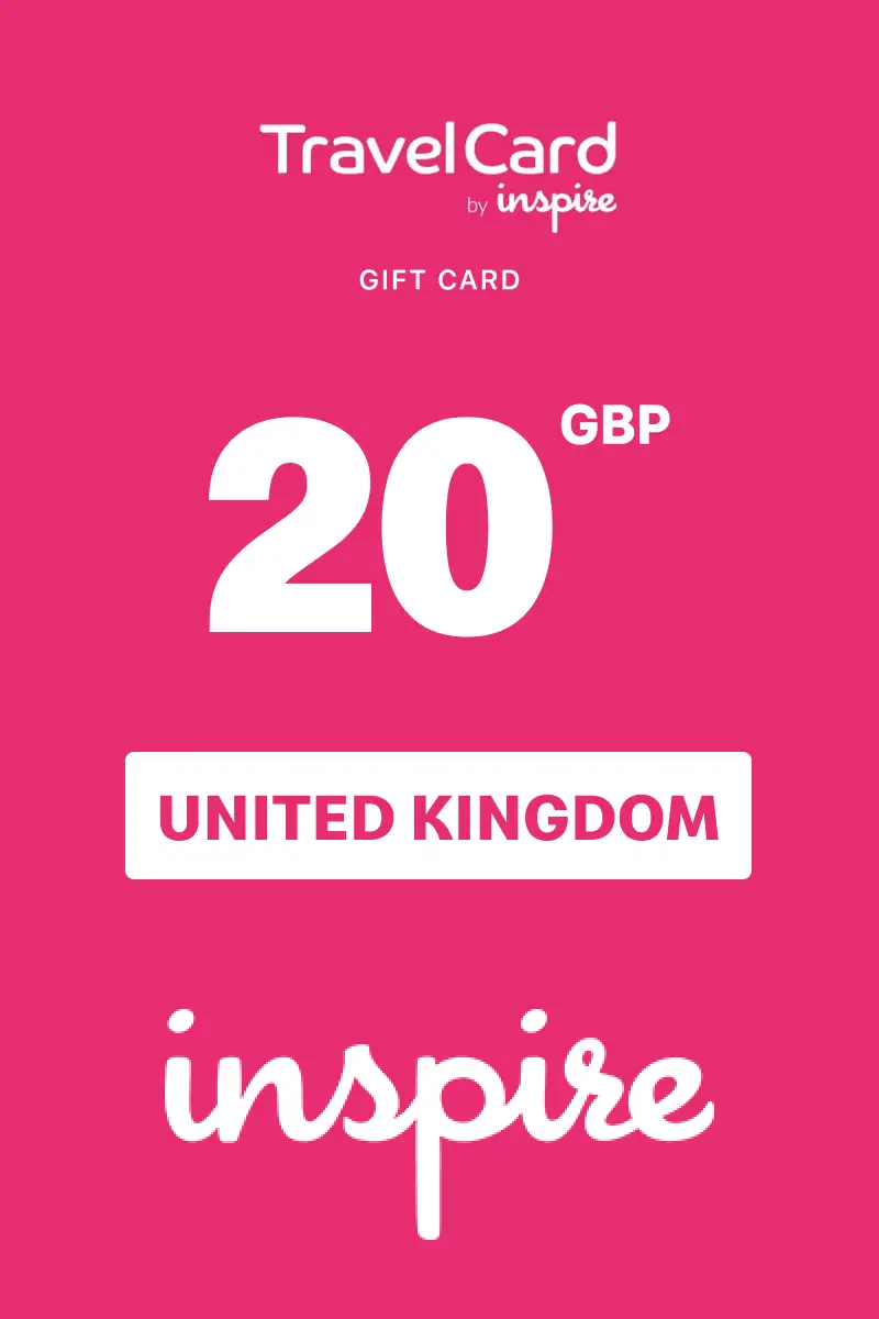 TravelCard by Inspire 20 GBP Gift Card (United Kingdom) - Digital Key