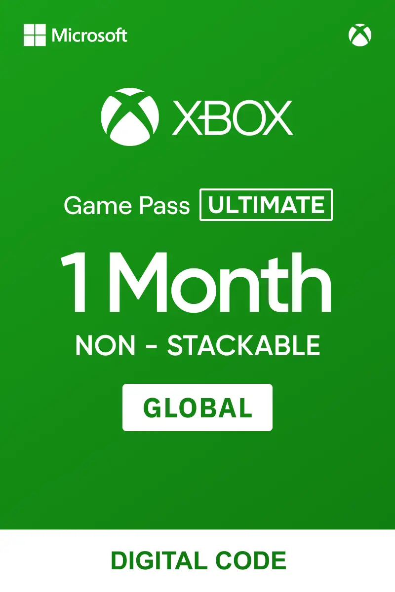 Xbox Game Pass Ultimate 1 Month Non-Stackable (Global) - Xbox Live - Digital Key