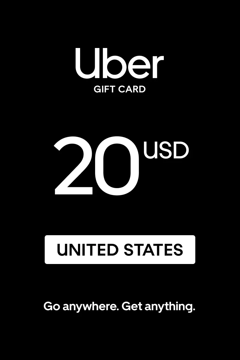 Uber 20 USD Gift Card (United States) - Digital Key