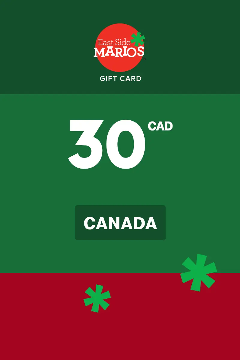 East Side Mario's 30 CAD Gift Card (Canada) - Digital Key