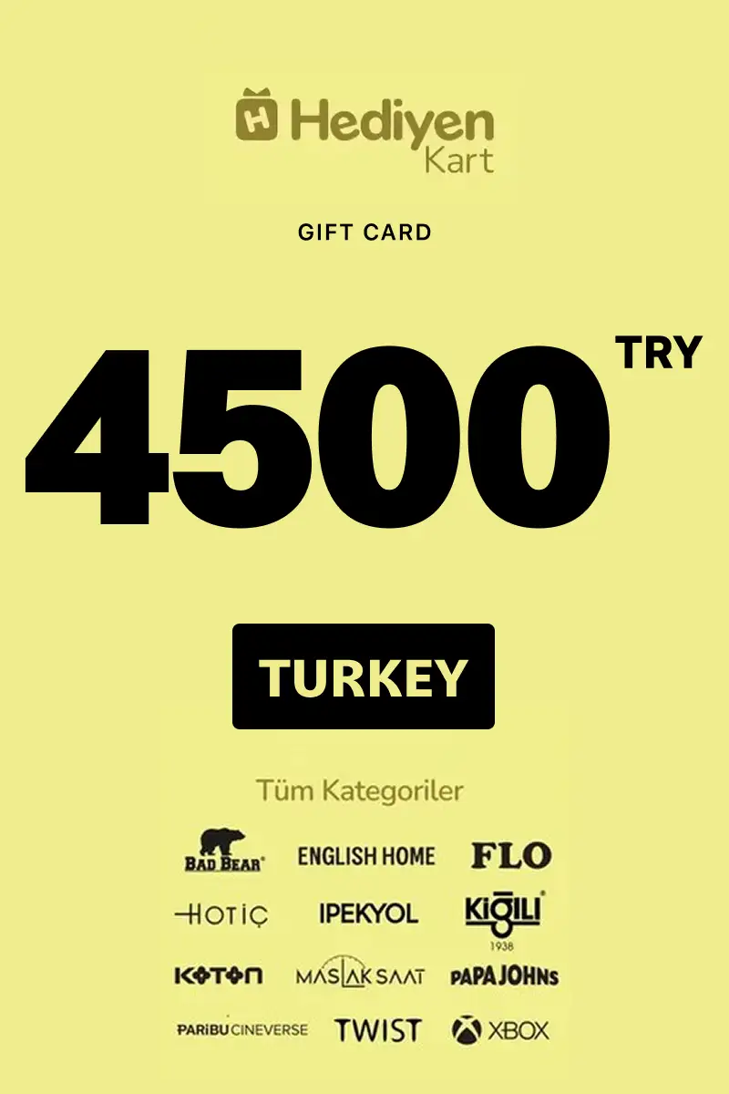 Hediyen Kart -All Access 4500 TRY Gift Card (Turkey) - Digital Key