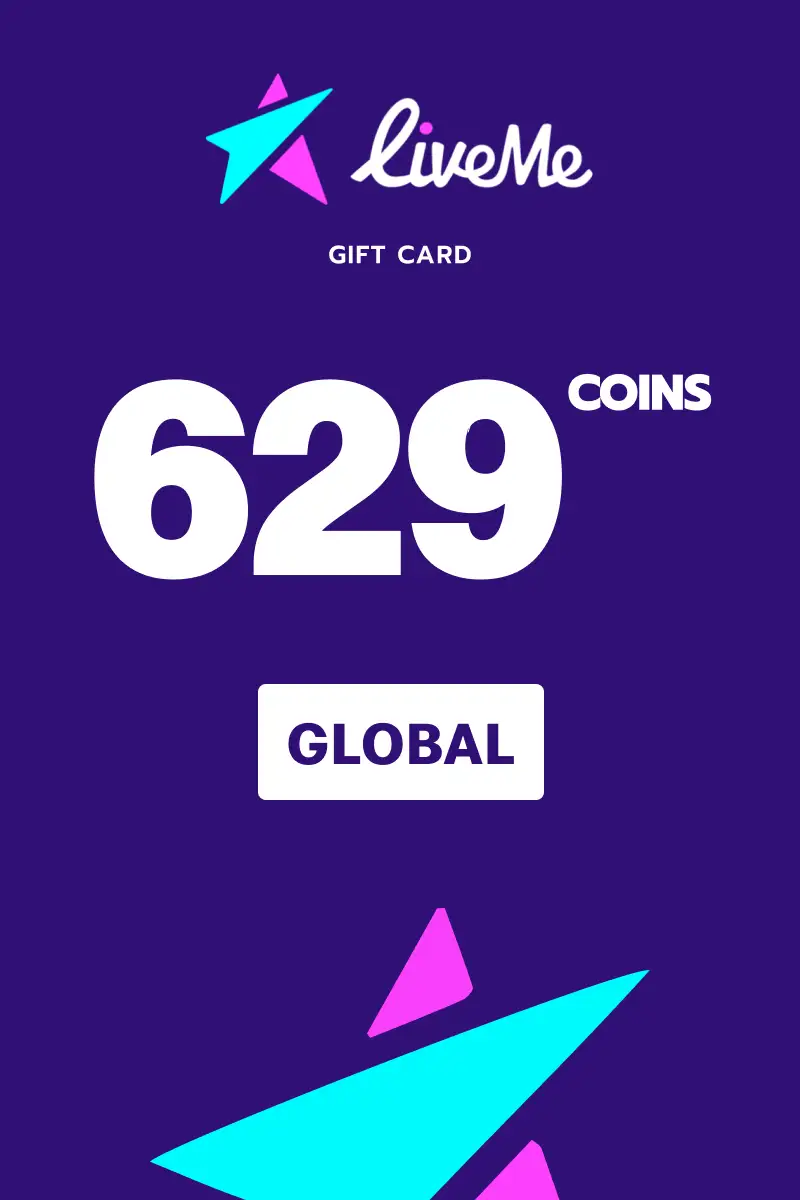 LiveME 629 Coins Gift Card (Global) - Digital Key