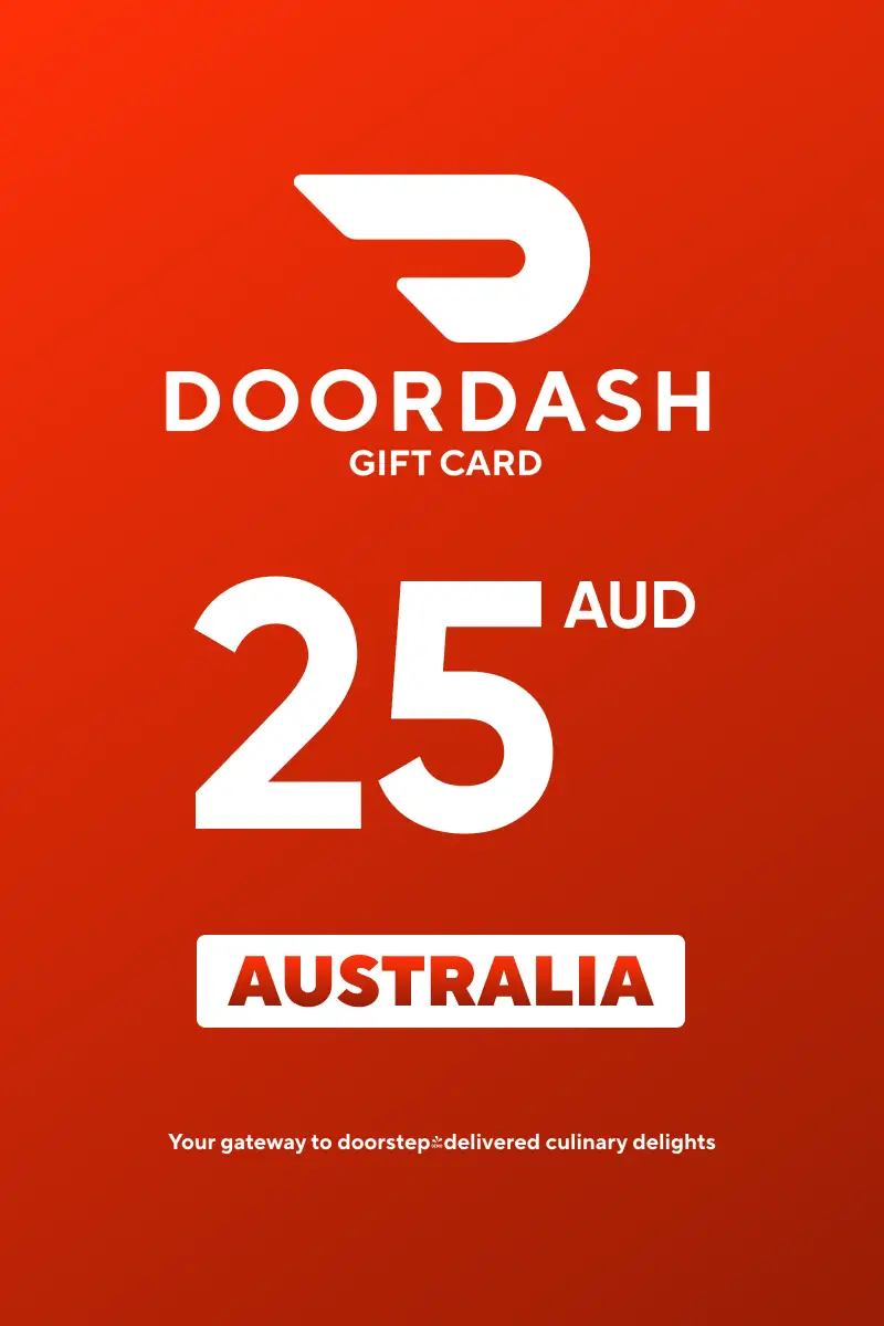 Buy DoorDash 25 AUD Gift Card (Australia) - Digital Key