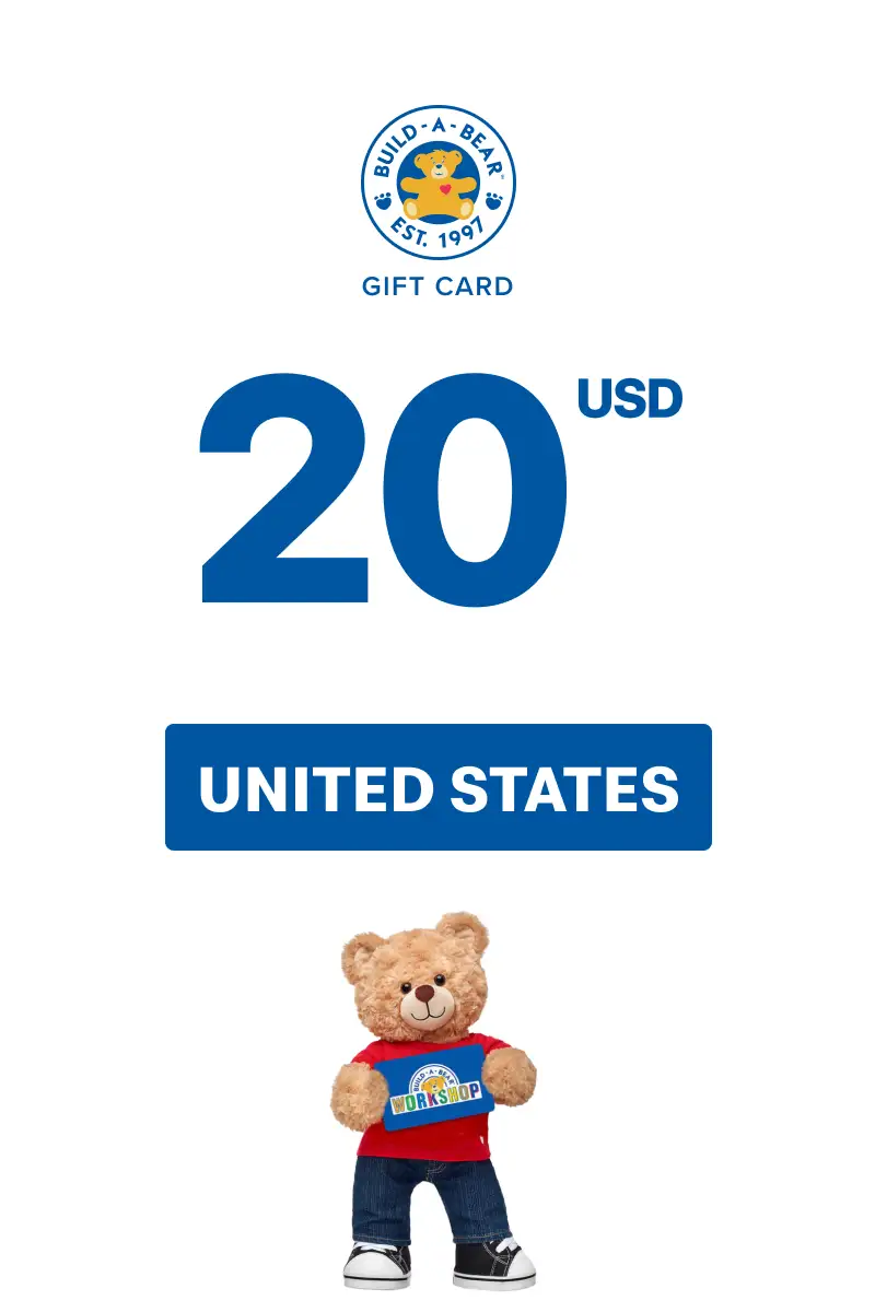 Build A Bear 20 USD Gift Card (United States) - Digital Key