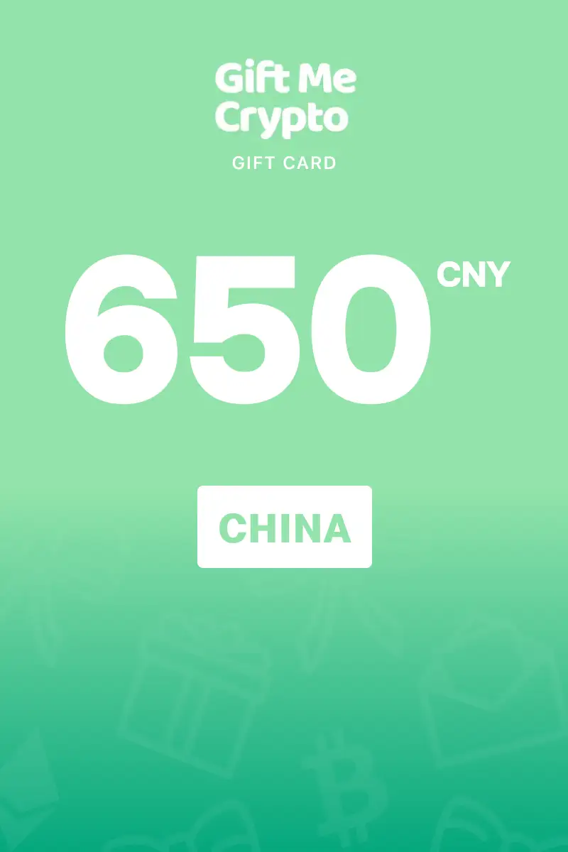 Gift Me Crypto 650 CNY Gift Card (China) - Digital Key