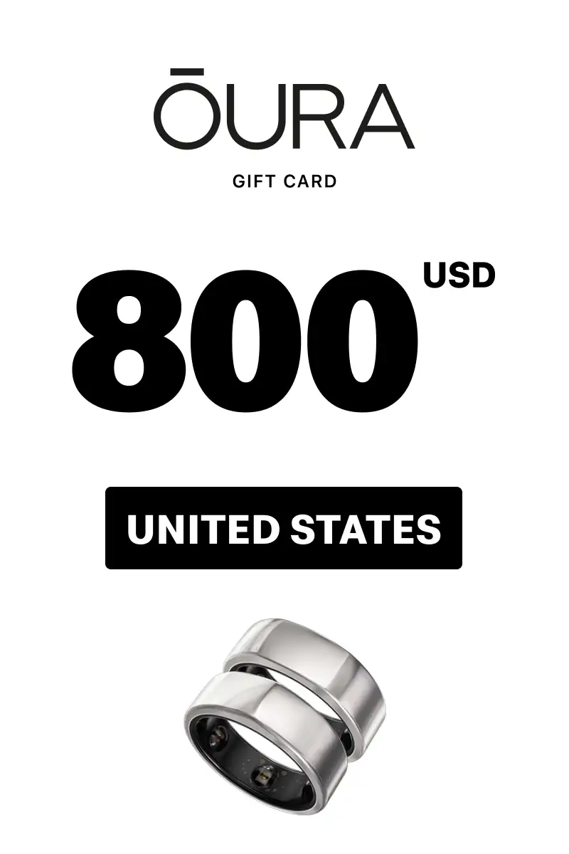 Oura Ring 800 USD Gift Card (United States) - Digital Key