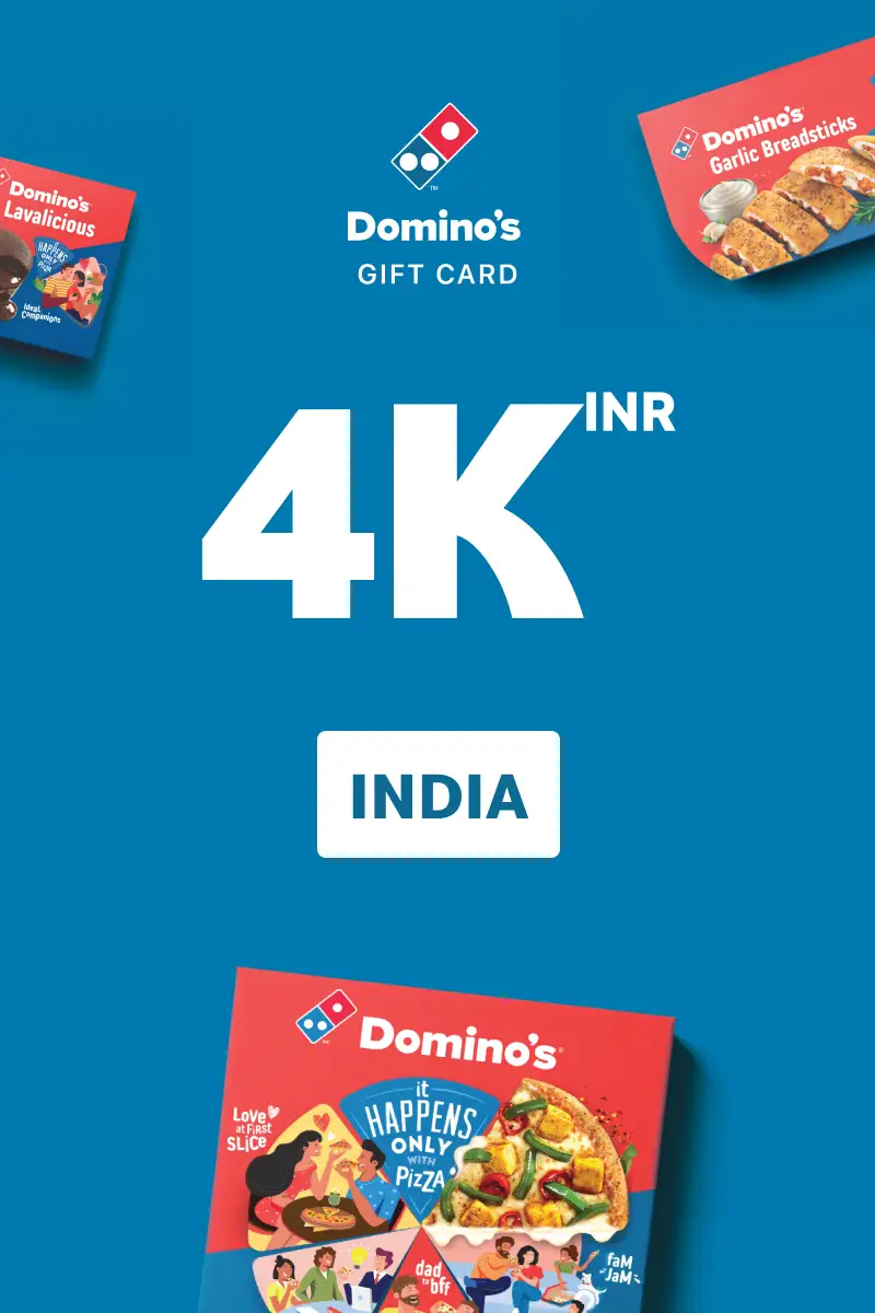 Dominos Pizza 4000 INR Gift Card (India) - Digital Key