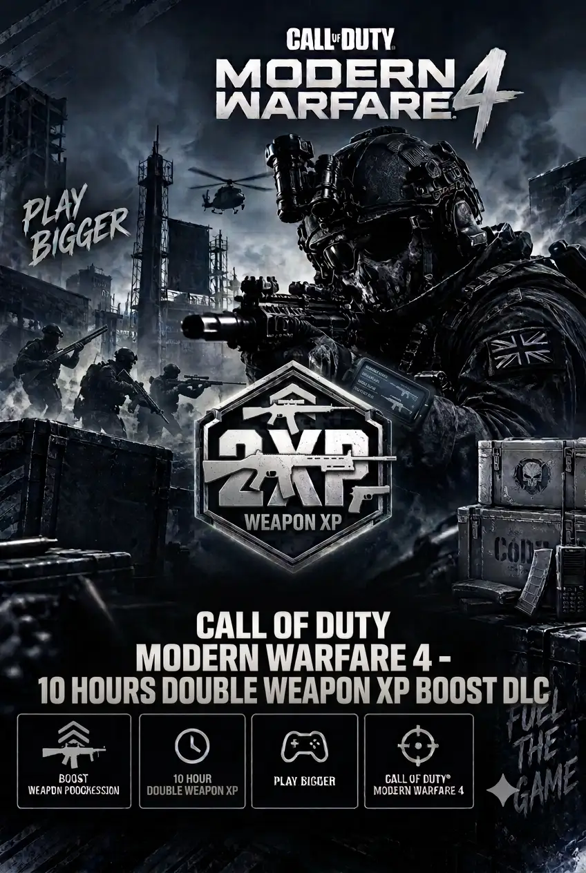 Call of Duty Modern Warfare 4 - 10 Hours Double Weapon XP Boost DLC (Global) (PC) - Official Website - Digital Key