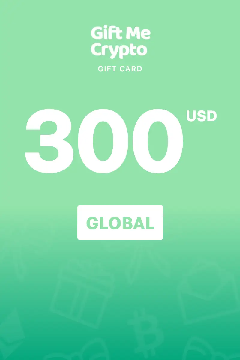 Gift Me Crypto 300 USD Gift Card (Global) - Digital Key