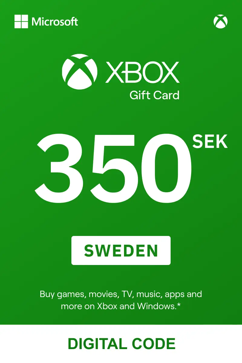 Xbox 350 SEK Gift Card (Sweden) - Digital Key