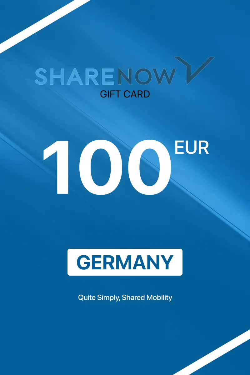 ShareNow 100 EUR Gift Card (Germany) - Digital Key