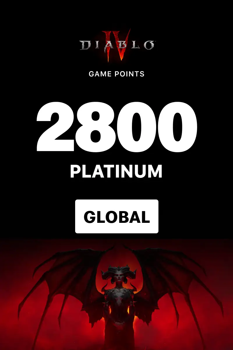 Diablo 4 - 2800 Platinum (Global) (Xbox One / Xbox Series X|S) - Xbox Live - Digital Key