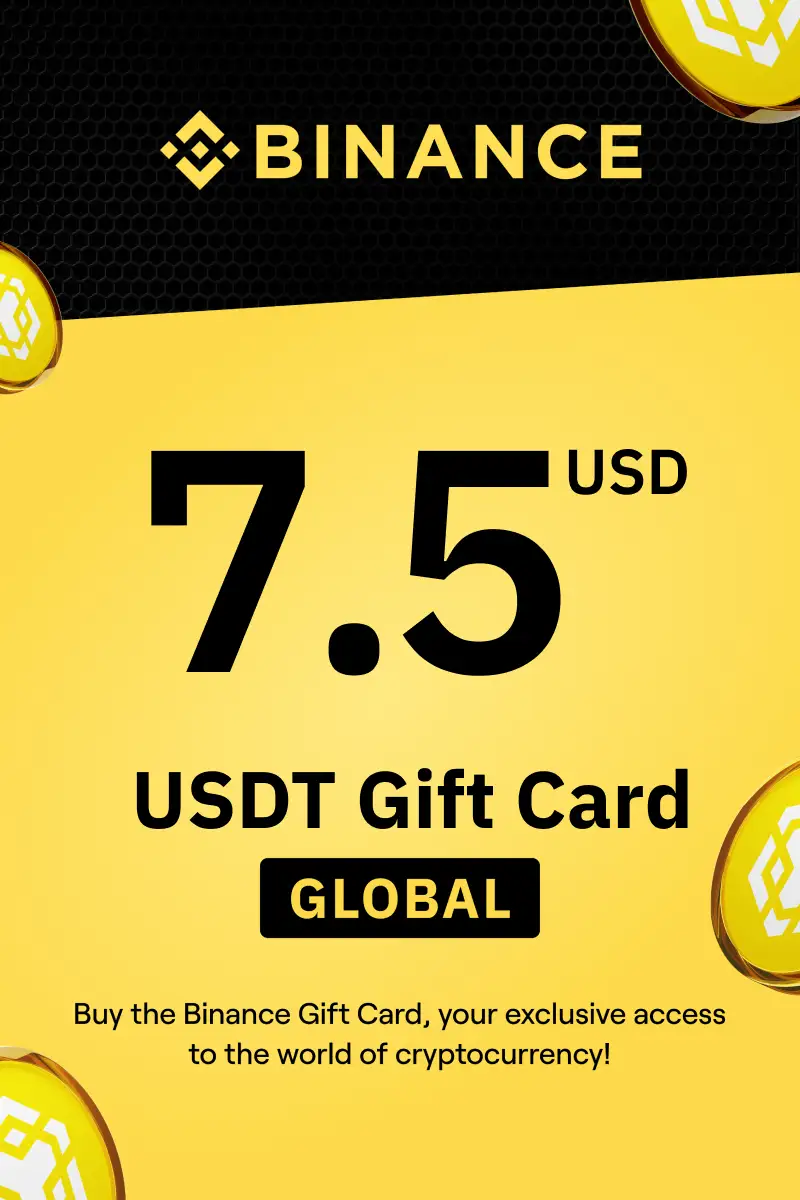 Binance (USDT) 7.5 USD Gift Card (Global) - Digital Key