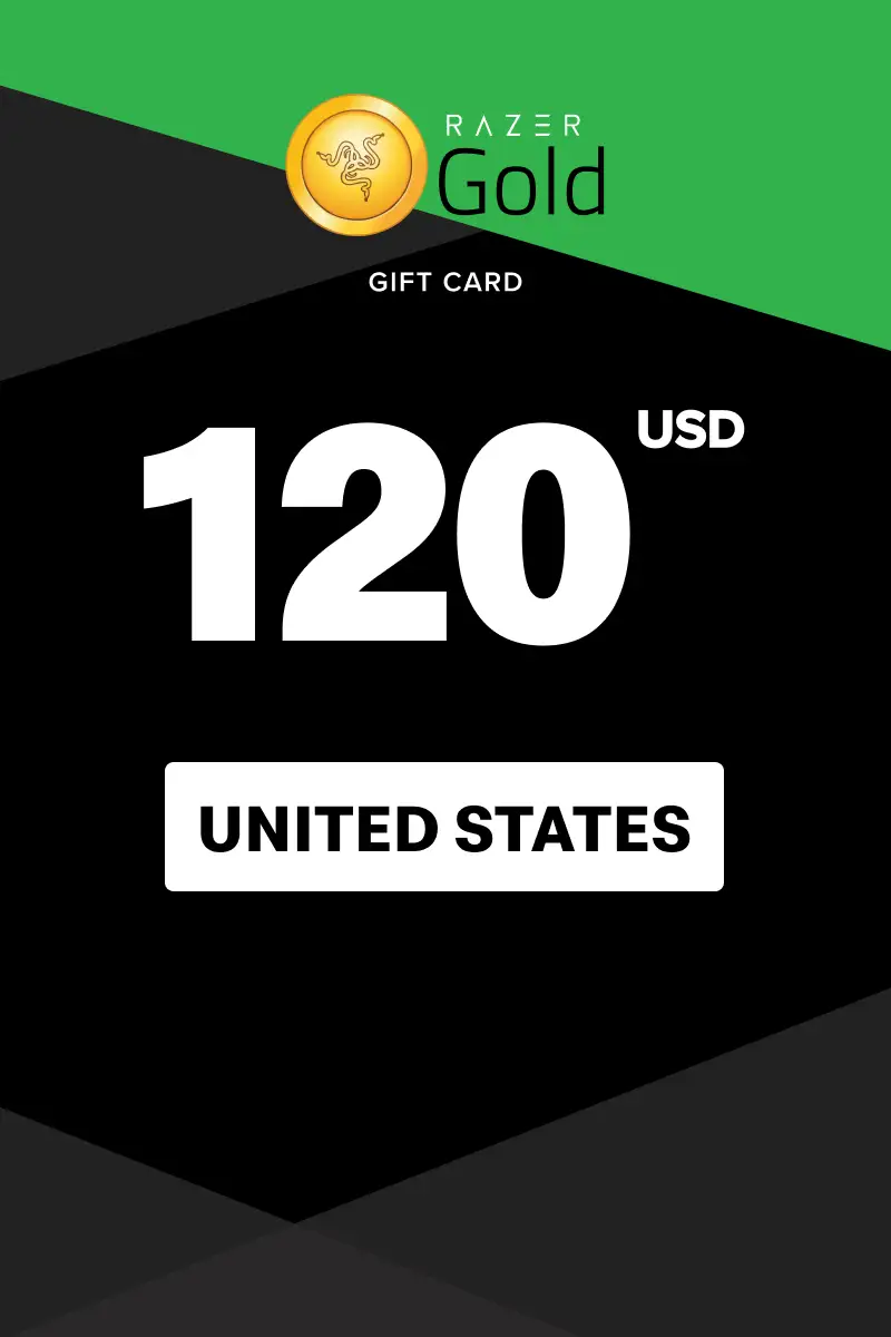 Razer Gold 120 USD Gift Card (United States) - Digital Key
