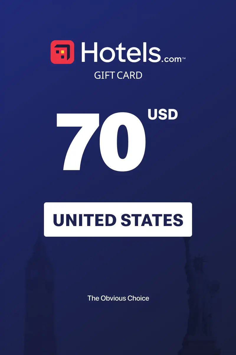 Hotels.com 70 USD Gift Card (United States) - Digital Key