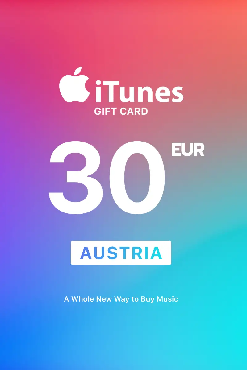 Apple iTunes 30 EUR Gift Card (Austria) - Digital Key
