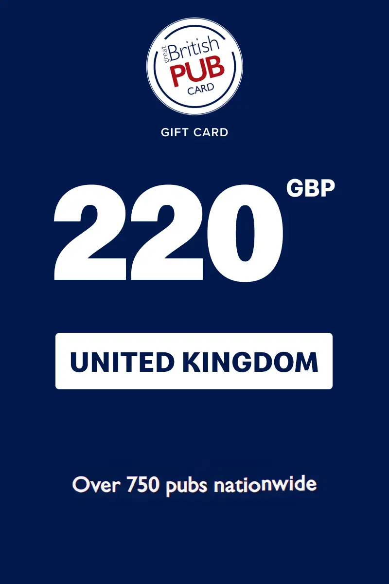 The Great British Pub Card 220 GBP Gift Card (United Kingdom) - Digital Key