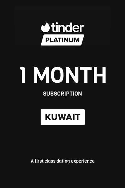 Tinder Platinum 1 Month Subscription (Kuwait) - Digital Key