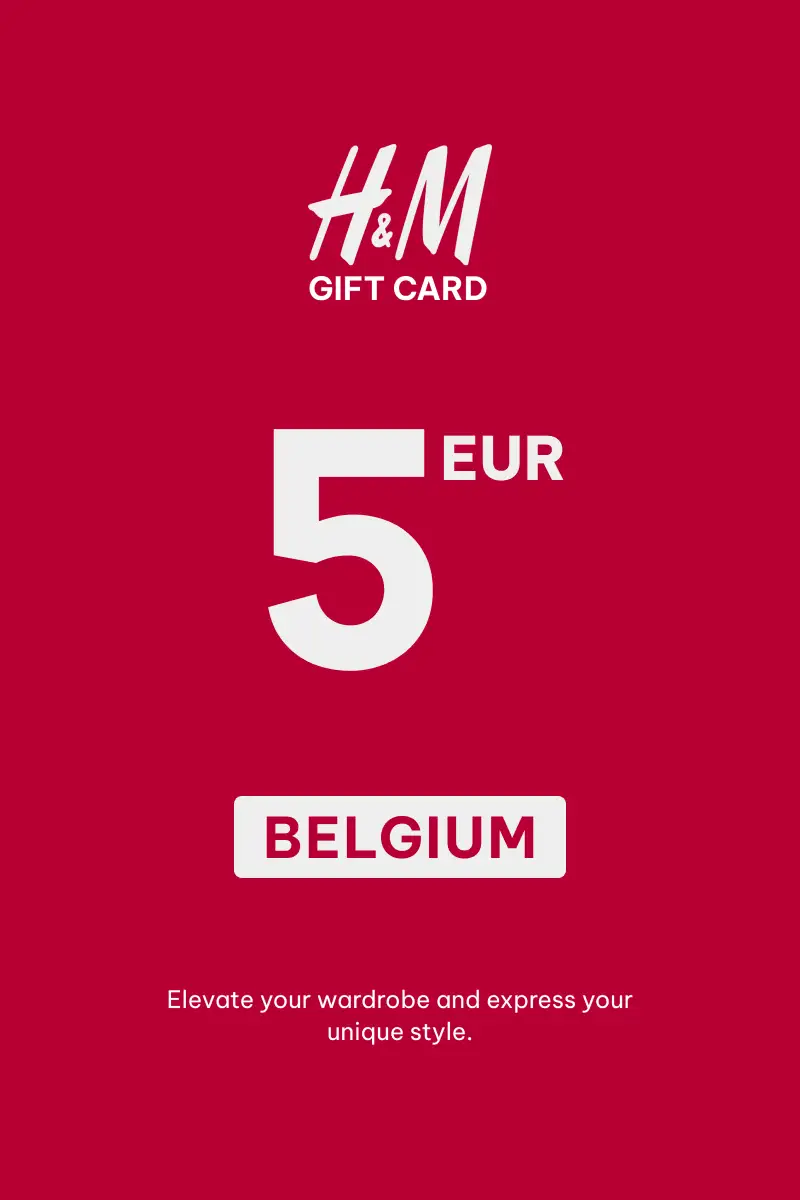 HandM 5 EUR Gift Card (Belgium) - Digital Key