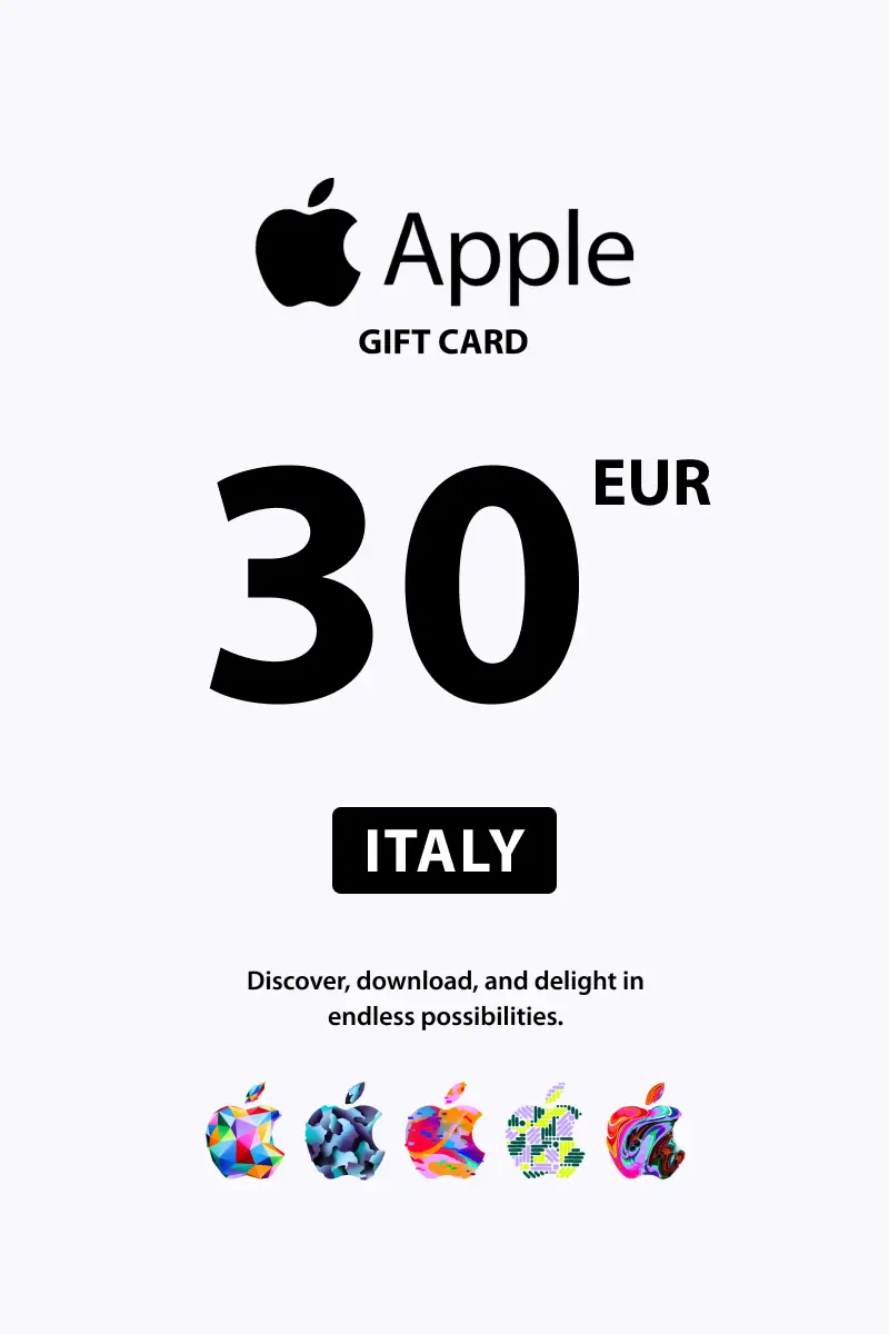 Apple 30 EUR Gift Card (Italy) - Digital Key