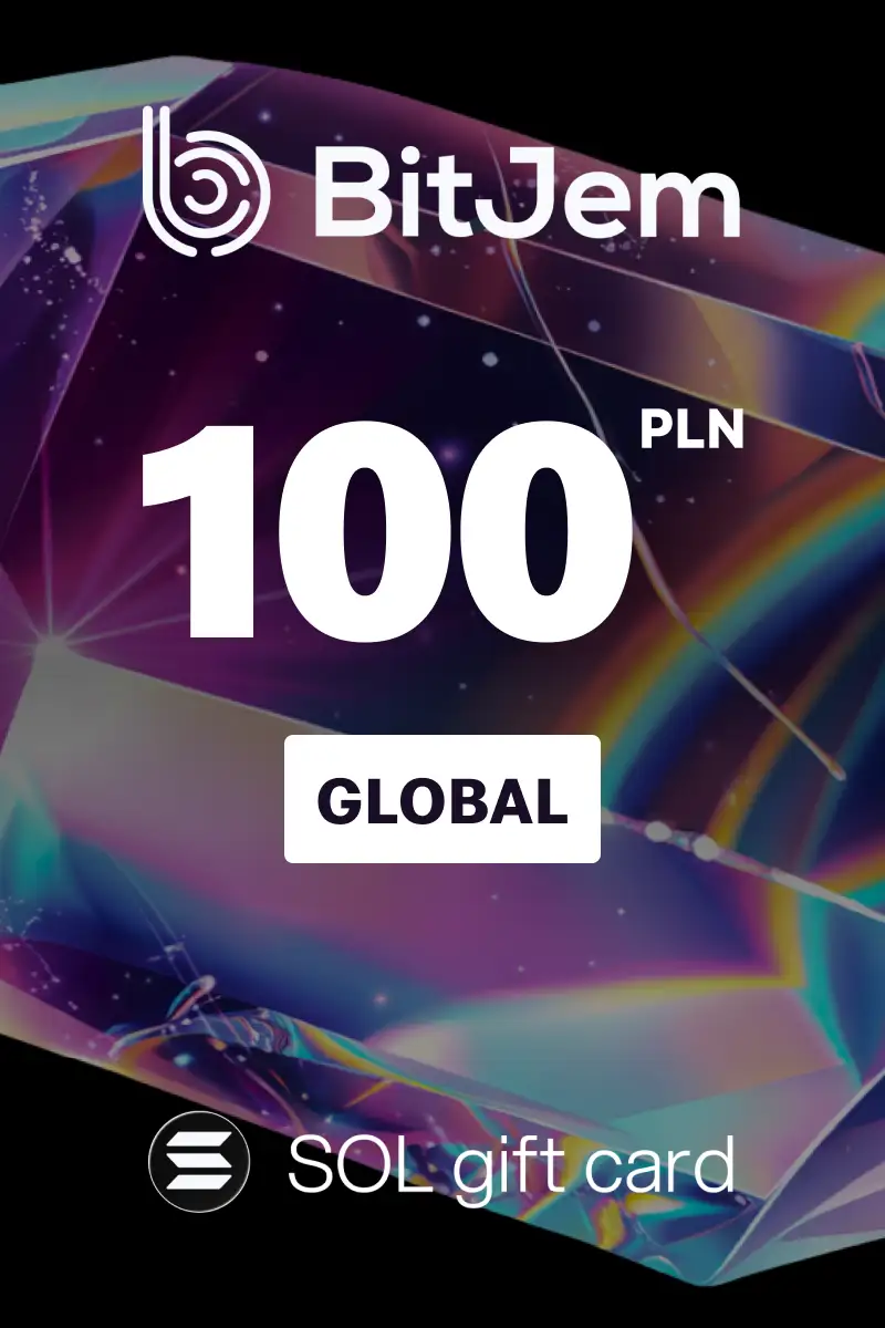 BitJem (SOL) 100 PLN Crypto Gift Card (Global) - Digital Key