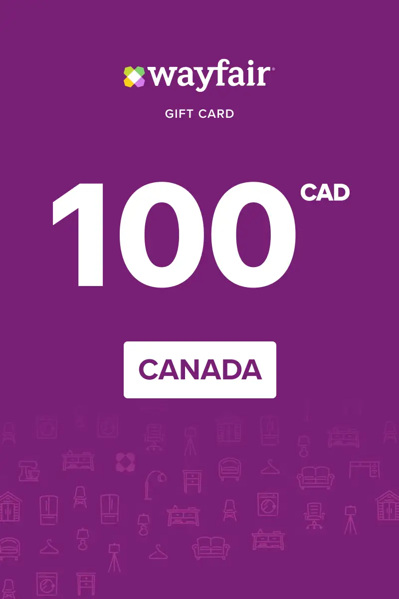 Wayfair 100 CAD Gift Card (Canada) - Digital Key