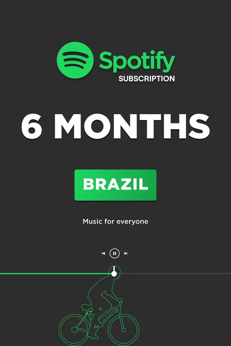Spotify Premium 6 Months Subscription (Brazil) - Digital Key