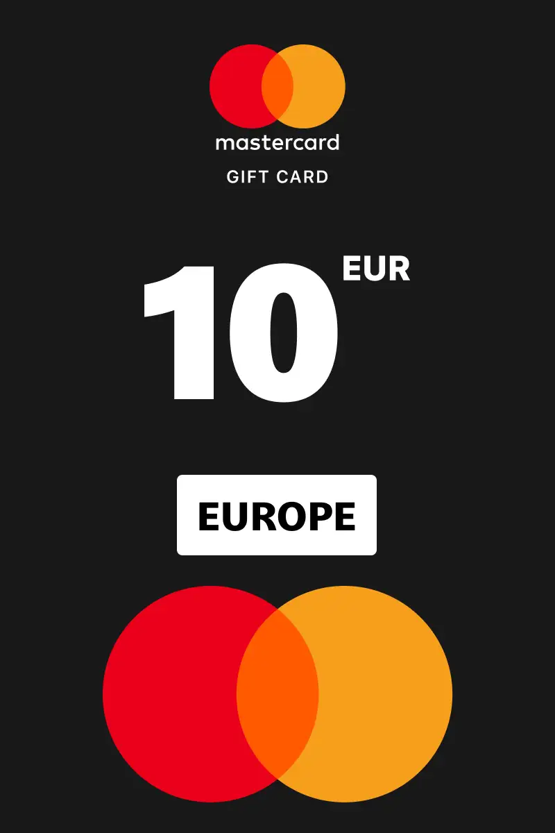 Buy Prepaid Virtual Mastercard 10 EUR Gift Card (Europe) - Digital Key