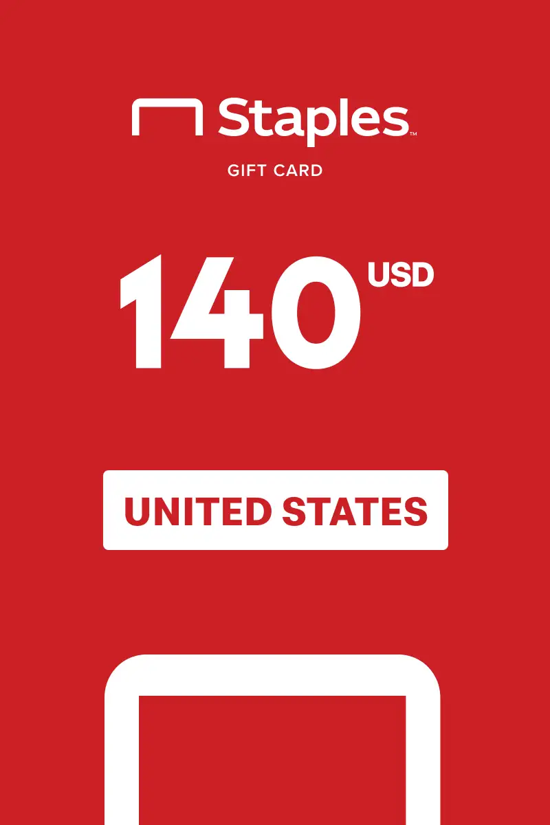Staples 140 USD Gift Card (United States) - Digital Key