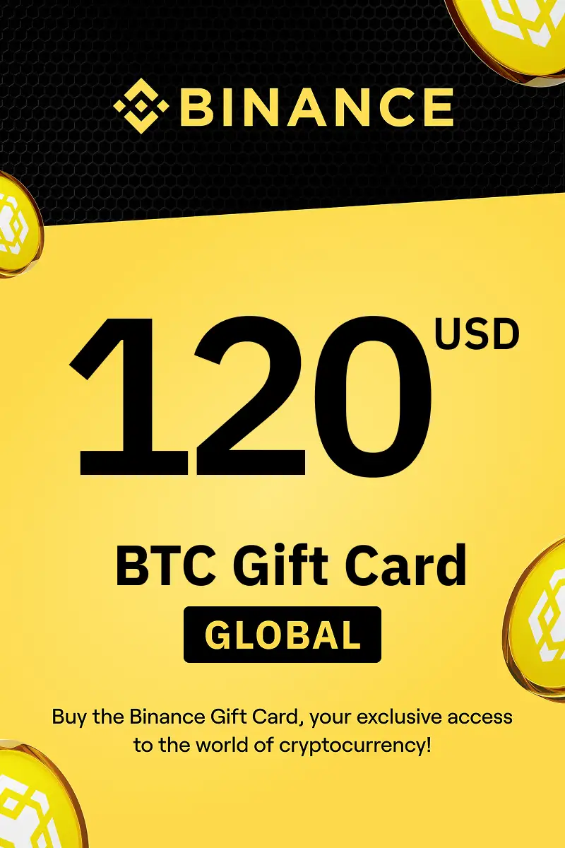Binance (BTC) 120 USD Gift Card (Global) - Digital Key