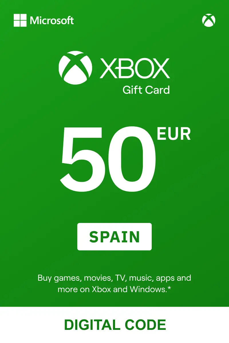 Xbox 50 EUR Gift Card (Spain) - Digital Key