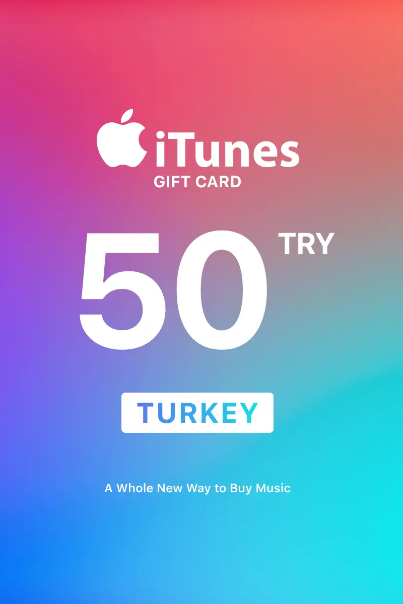 Apple iTunes 50 TRY Gift Card (Turkey) - Digital Key