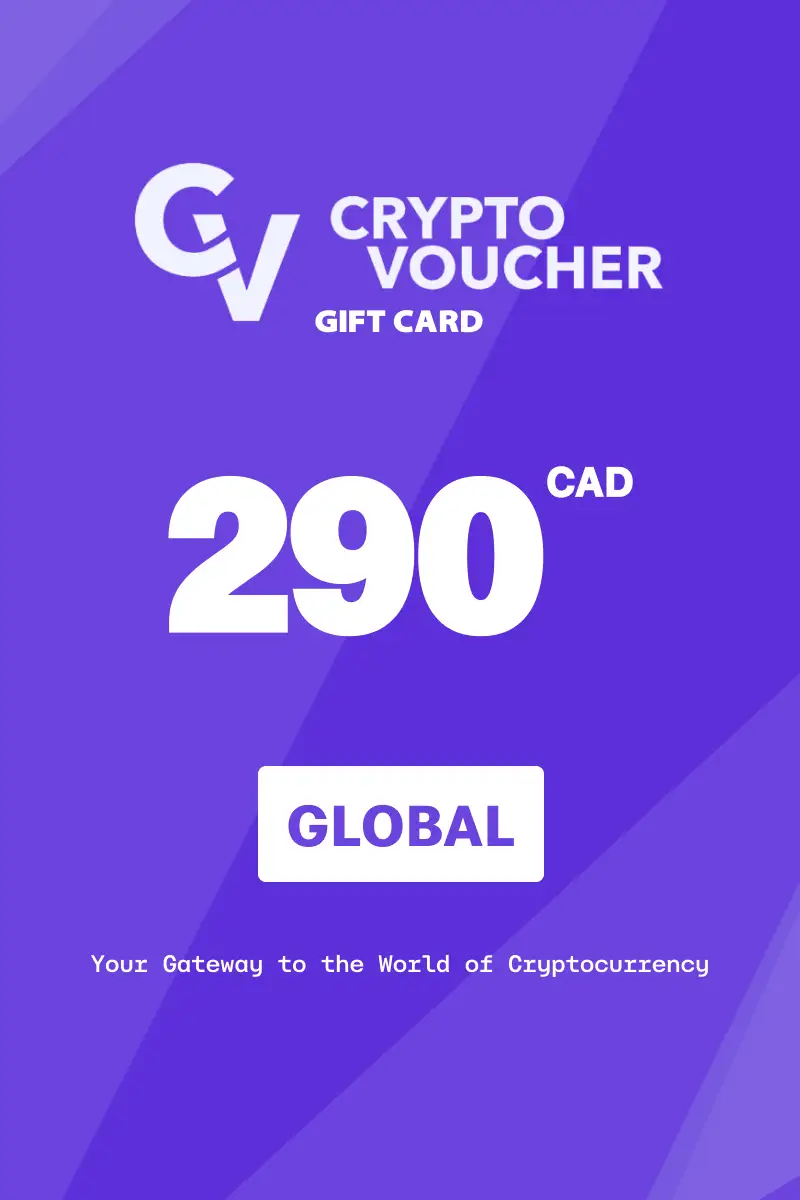 Crypto Voucher 290 CAD Gift Card (Global) - Digital Key