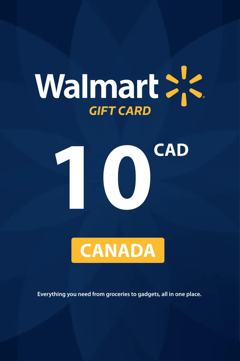 Walmart 10 CAD Gift Card (Canada) - Digital Key
