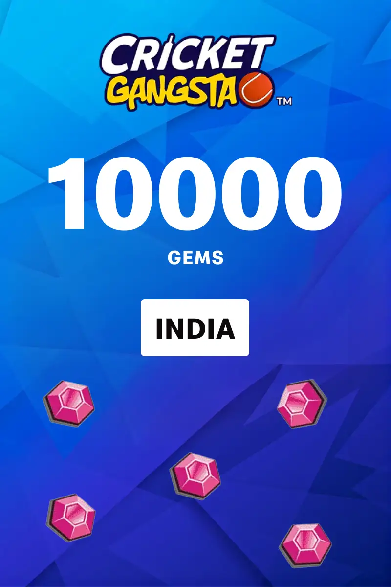 Cricket Gangsta Coin Pack 10000 + Gem Pack (India) - Digital Key
