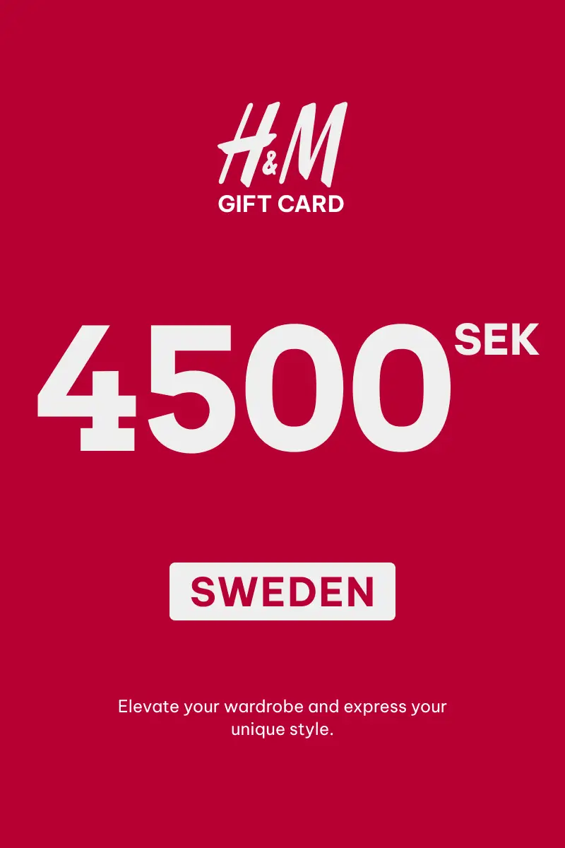HandM 4500 SEK Gift Card (Sweden) - Digital Key