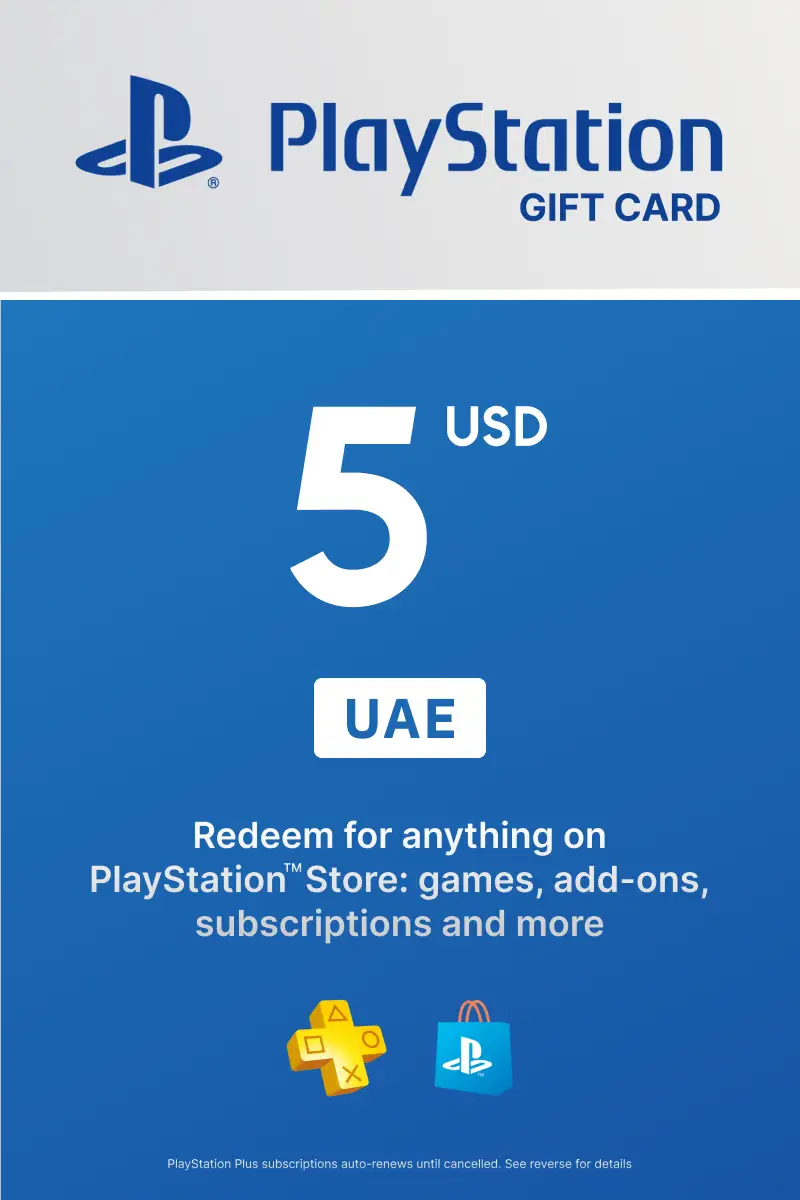 PlayStation Store 5 USD Gift Card (United Arab Emirates) - Digital Key