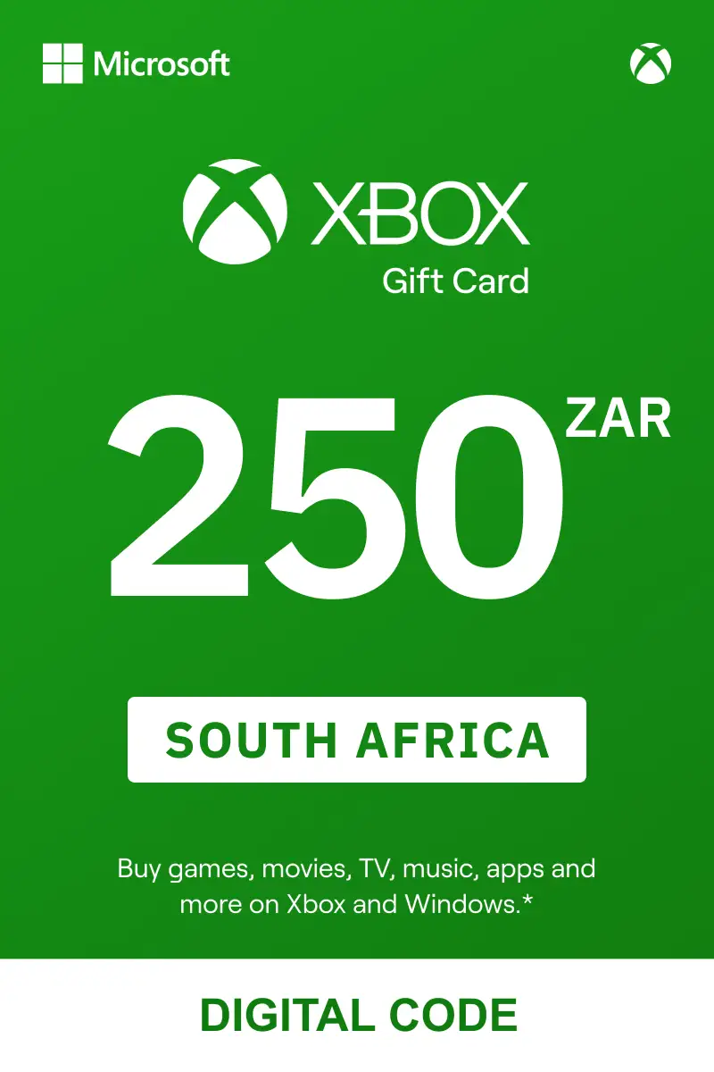 Xbox 250 ZAR Gift Card (South Africa) - Digital Key
