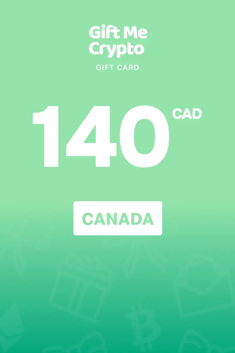 Gift Me Crypto 140 CAD Gift Card (Canada) - Digital Key