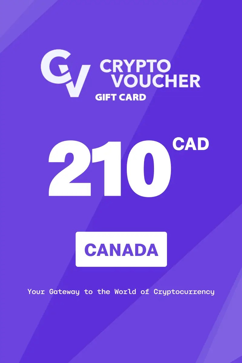 Crypto Voucher 210 CAD Gift Card (Canada) - Digital Key