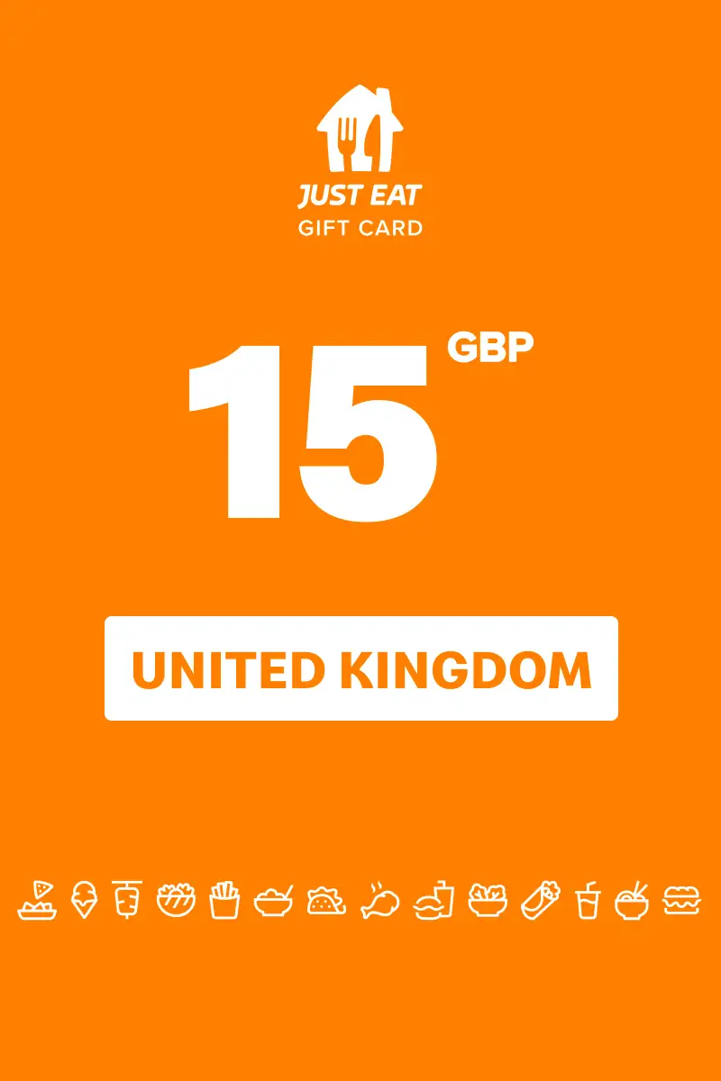 Just Eat 15 GBP Gift Card (United Kingdom) - Digital Key